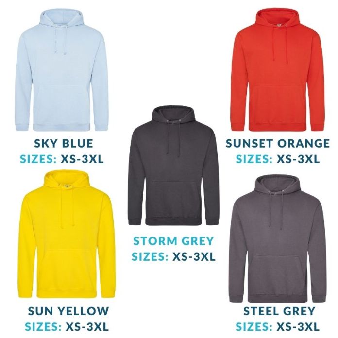 20 AWDis Just Hoods College Hoodie with logo for 399